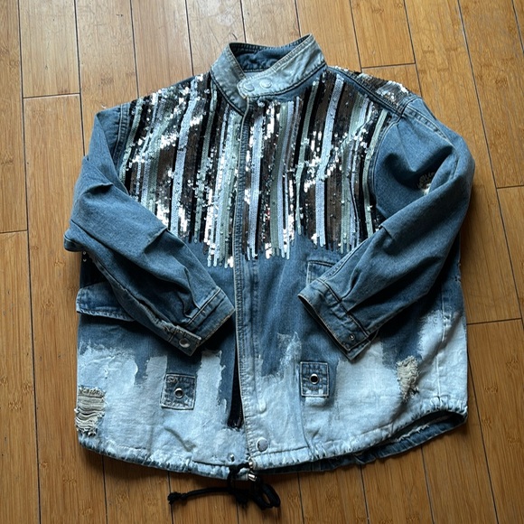 Handmade denim jacket - Picture 1 of 4